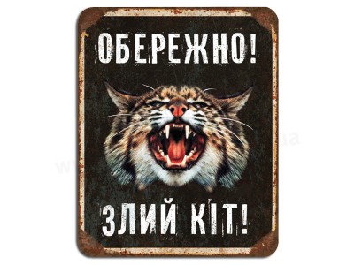 Обережно злий кіт